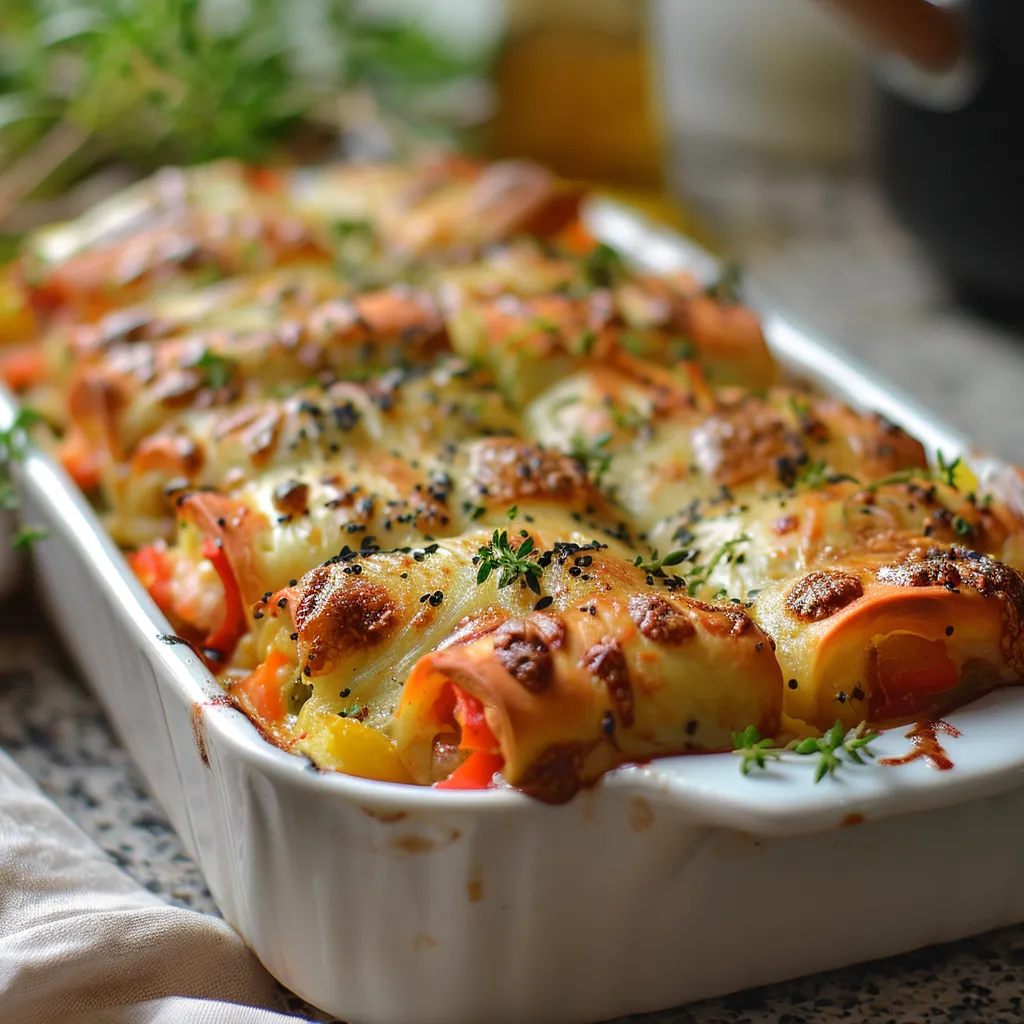 Delicious Cheesy Baked Veggie Rolls Irresistibly Flavorful