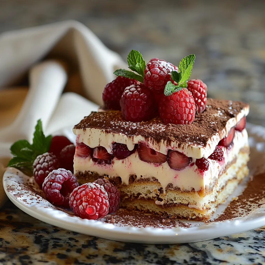 Indulge in Fresh Raspberry Tiramisu A Divine Dessert Delight