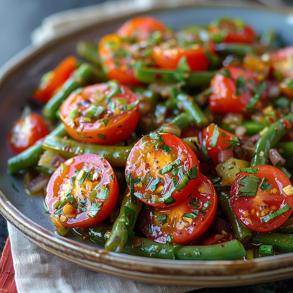 Zesty Green Bean & Tomato Salad Refreshing Summer Delight