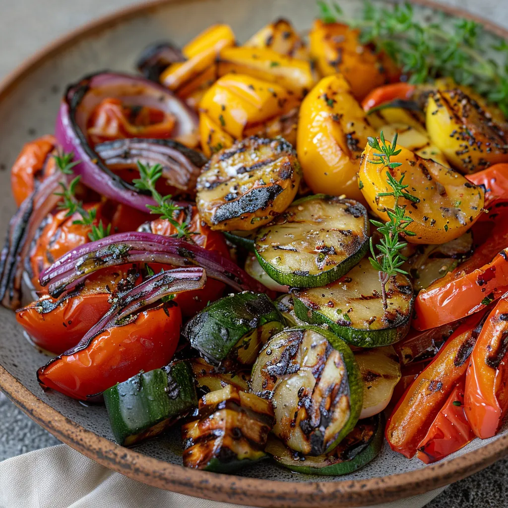 Savory Grilled Veggie Platter A Colorful Healthy Delight
