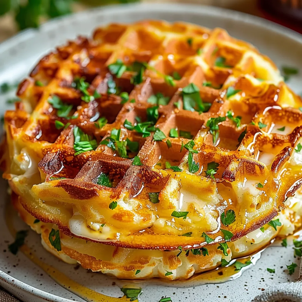 Savory Hashbrown Chaffle Recipe Easy Delicious Crunchy