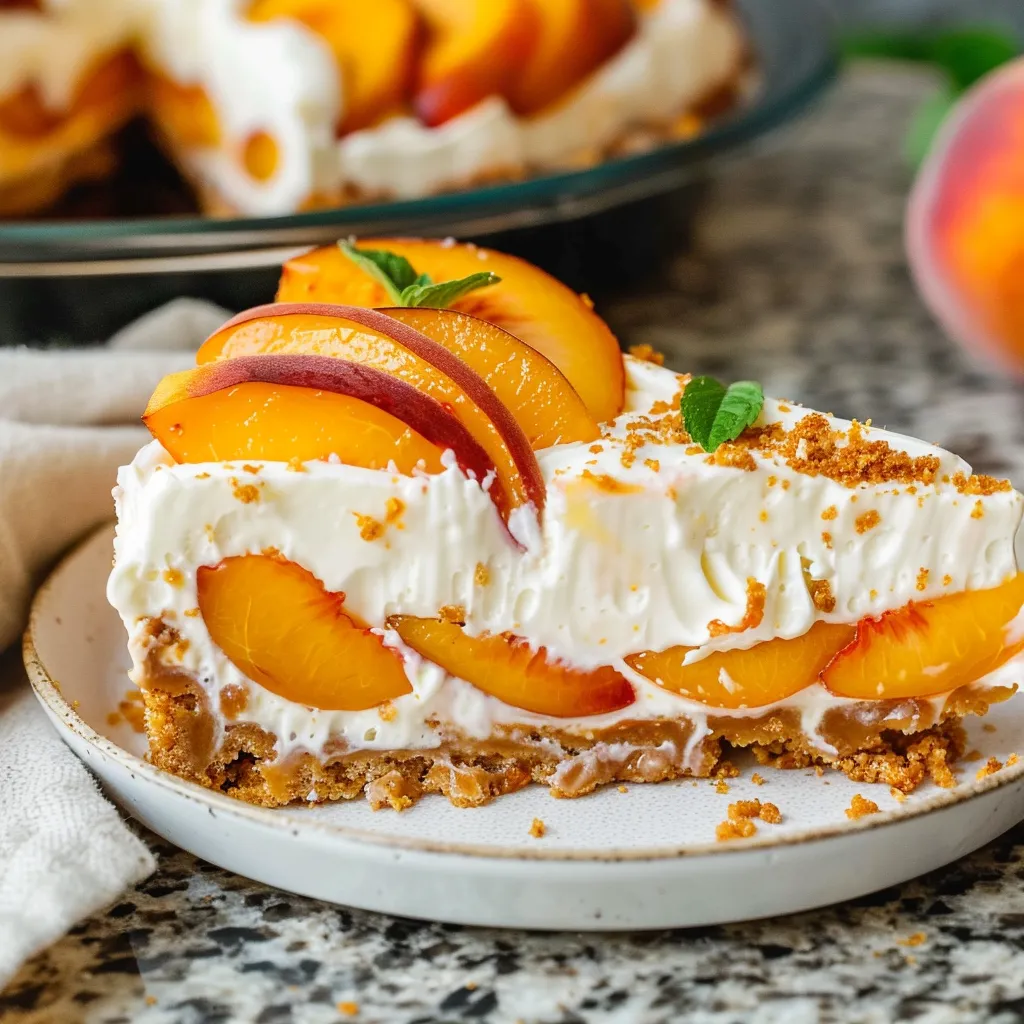 Irresistible NoBake Peach Cheesecake Recipe Youll Love