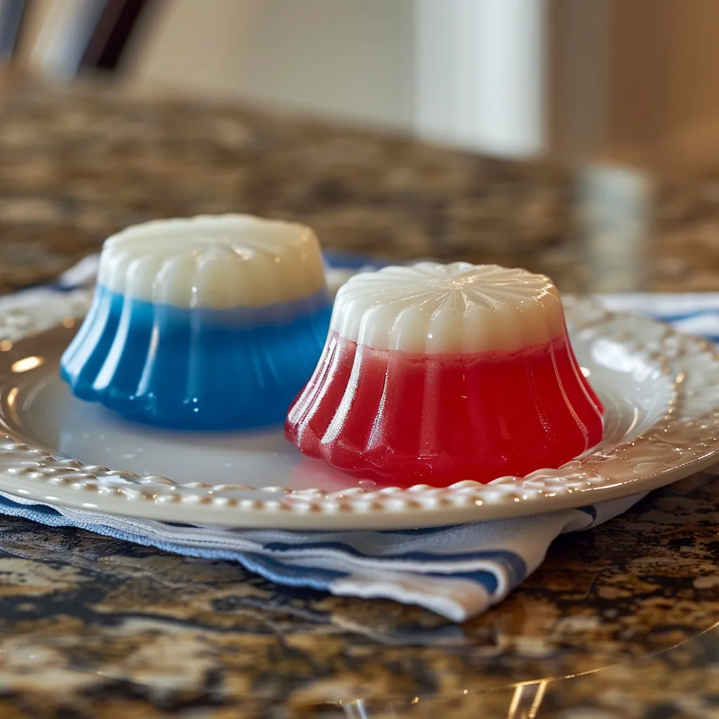 Delicious Red White Blue Jello Cups for Festive Fun