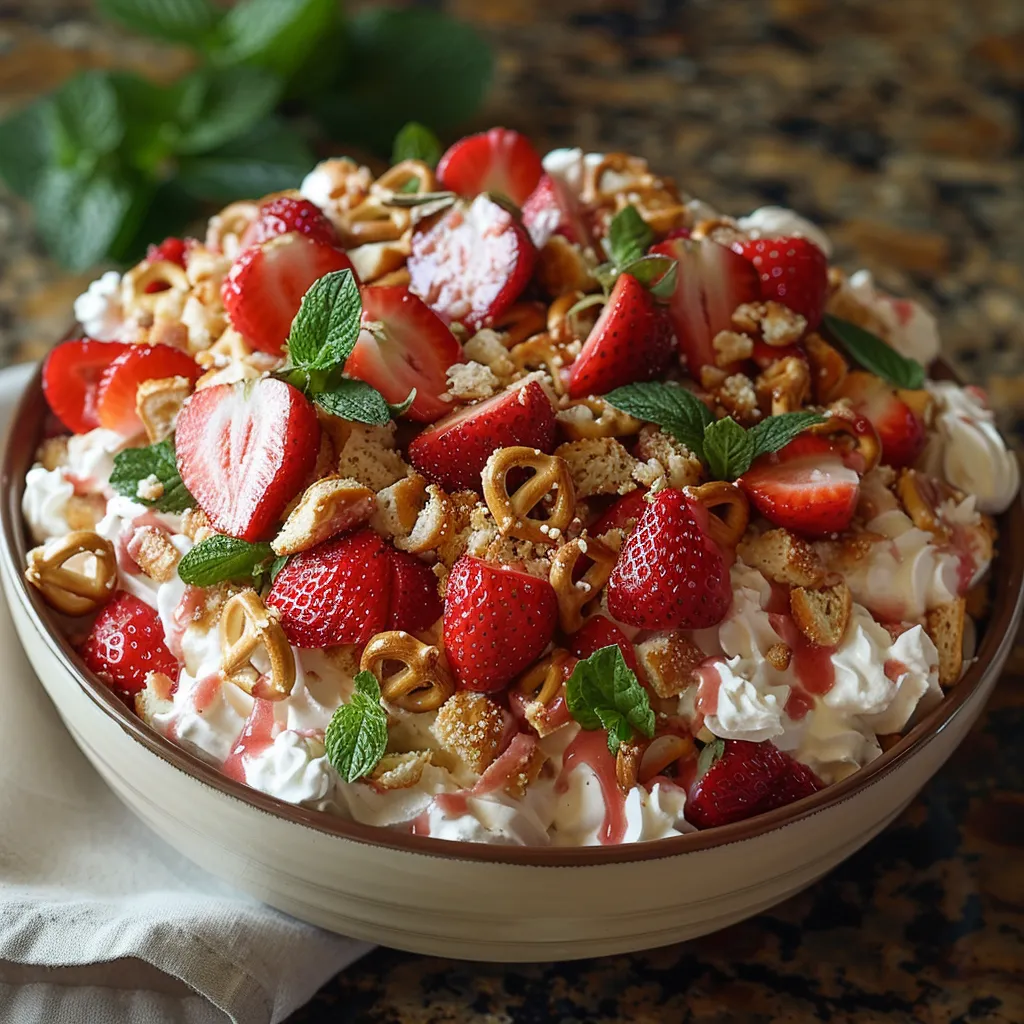 Irresistible Strawberry Pretzel Salad A Sweet Crunchy Delight