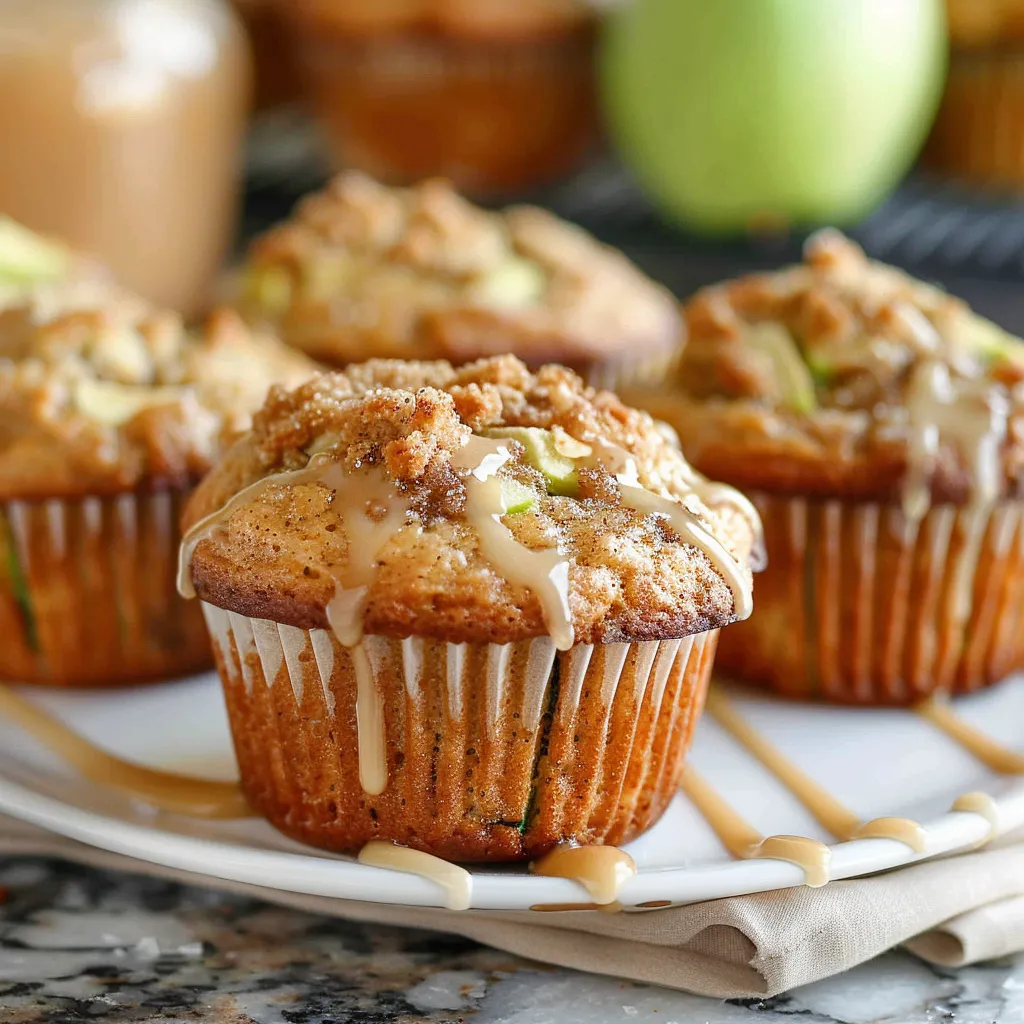 Apple Cinnamon Zucchini Muffins