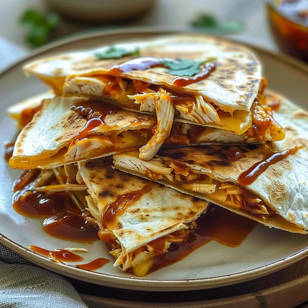 Mouthwatering BBQ Chicken Cheese Quesadillas Recipe to Savor