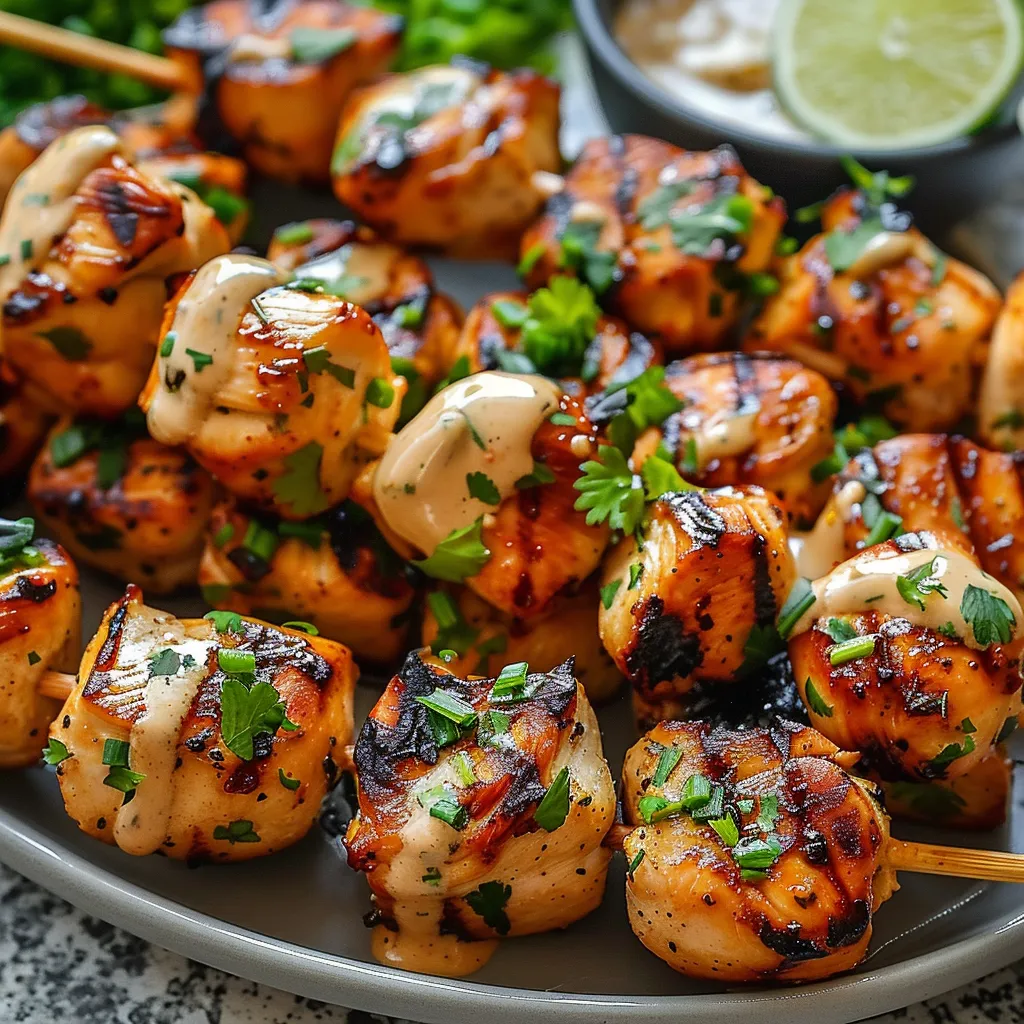 Savory Bang Bang Chicken Skewers Irresistible Flavor Boost