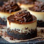 Brownie Bottom Mini Cheesecakes