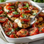 Bruschetta Chicken Bake Tomatoes