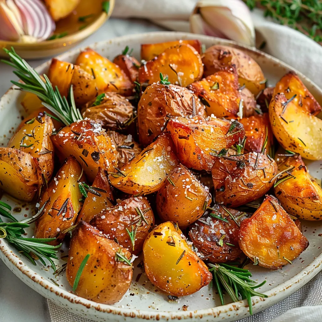 Crispy Garlic Rosemary Roast Potatoes Irresistibly Delicious