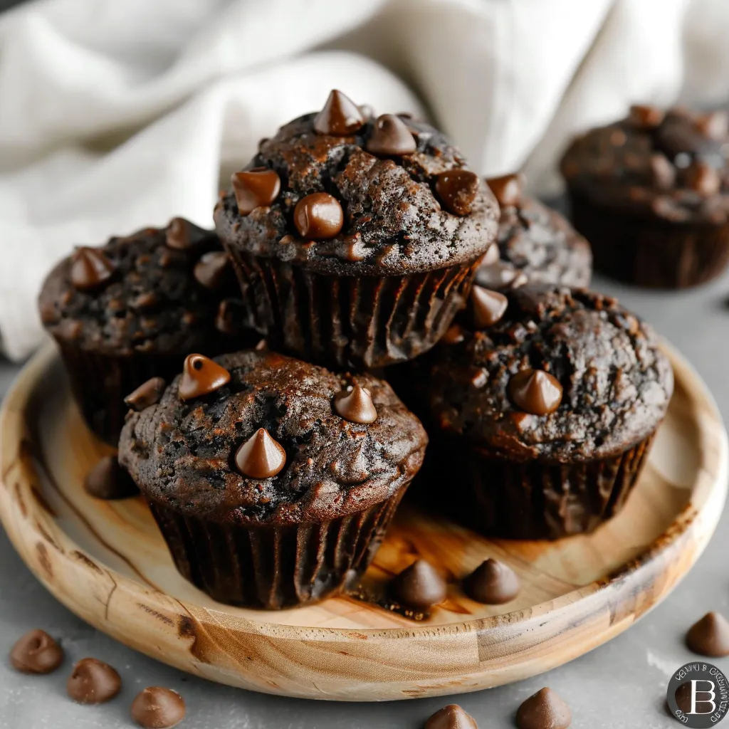 Irresistibly Decadent Double Chocolate Zucchini Muffins Recipe
