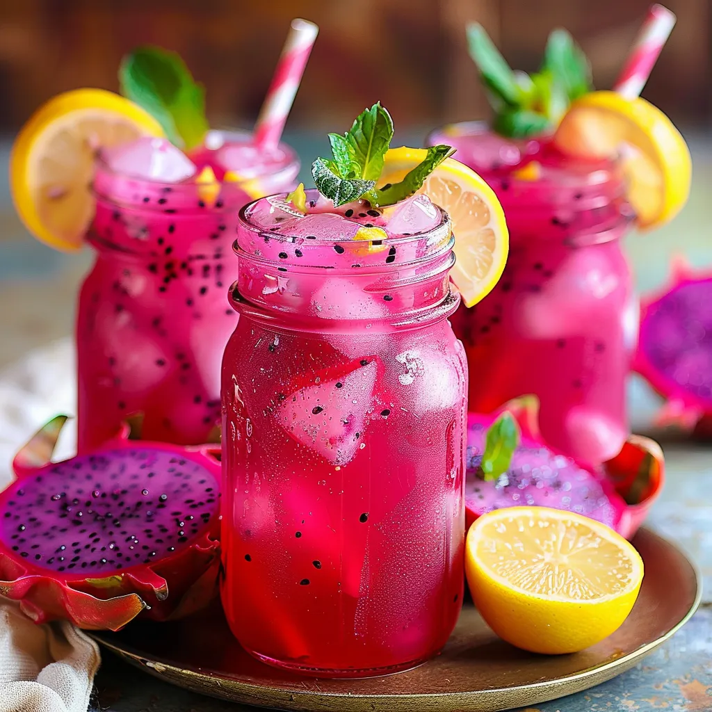 Dragon fruit Lemonade