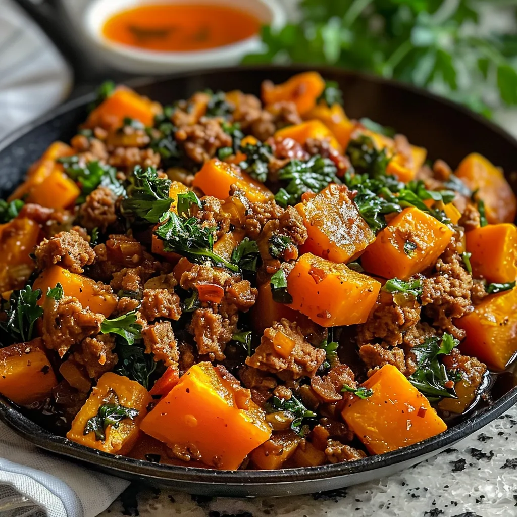 Ground Turkey Sweet Potato Skillet