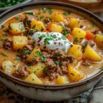 HAMBURGER POTATO SOUP