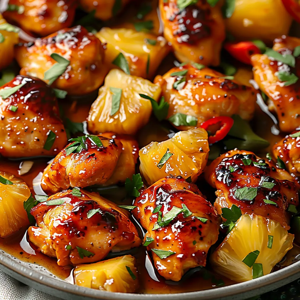 Delicious Honey Pineapple Chicken Meal Sweet Savory Feast