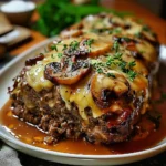 Mushroom Swiss Cheese Meatloaf