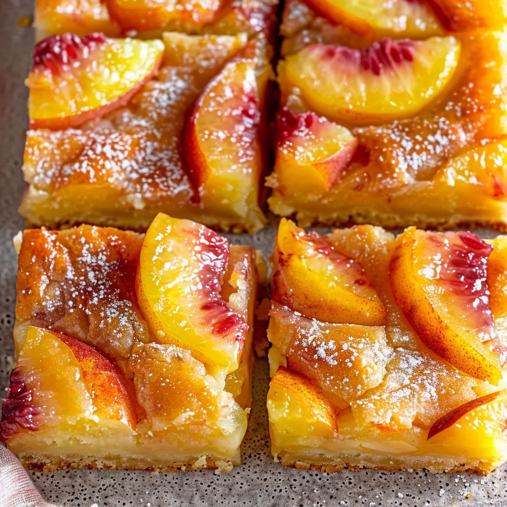 Nectarine Lemon Bars