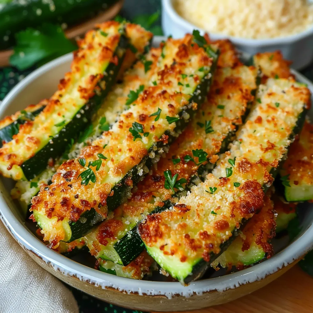 Crispy Parmesan Zucchini Fries Deliciously Irresistible Snack