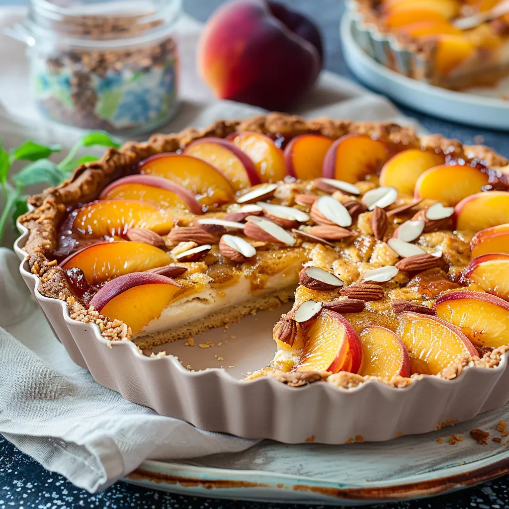 Delicious Peach Almond Tart Recipe Easy Irresistible