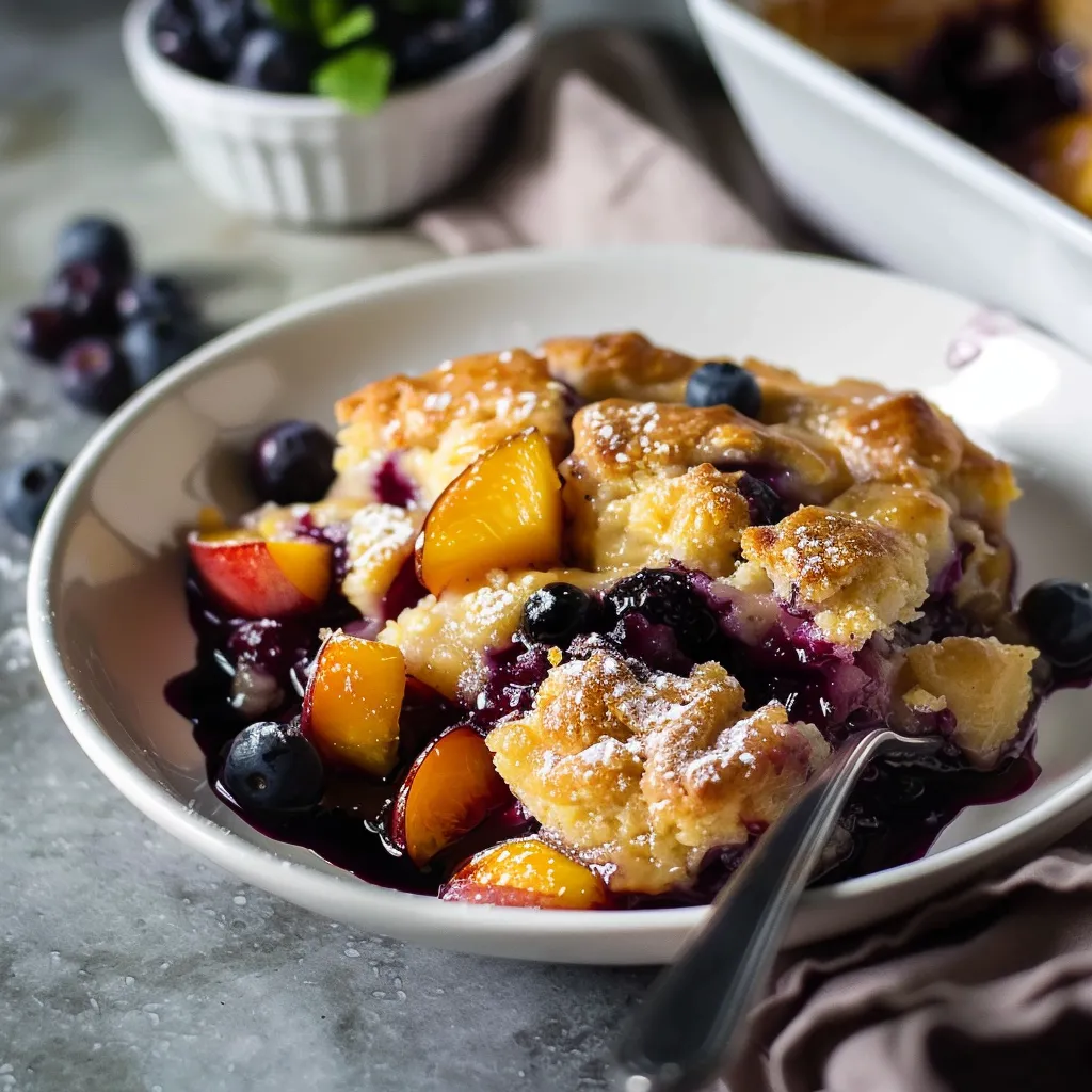 Irresistible Peach Blueberry Cobbler Recipe Easy Delicious
