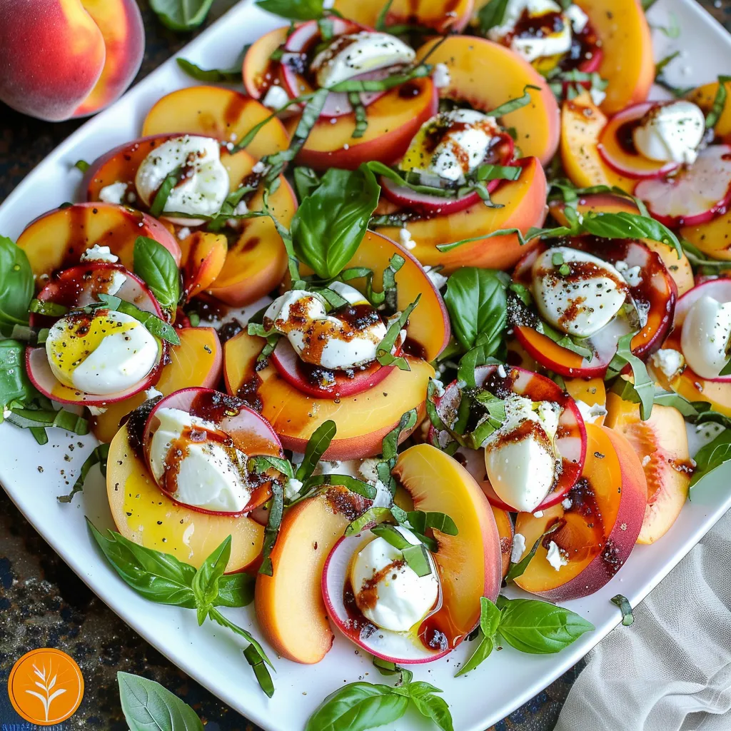 Irresistible Peach Caprese Salad A Fresh Twist on Tradition