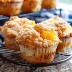 Peach Cobbler Muffins