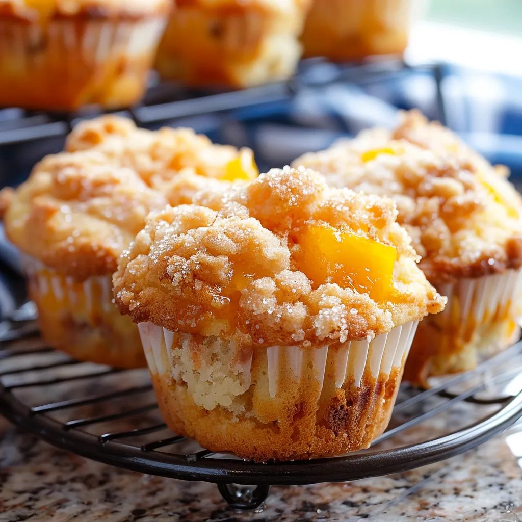 Irresistible Peach Cobbler Muffins Sweet Easy Recipe