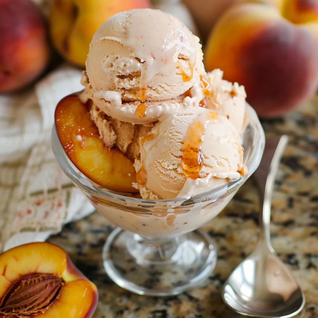 Irresistible Peach Ice Cream Recipe Delightfully Creamy Treat