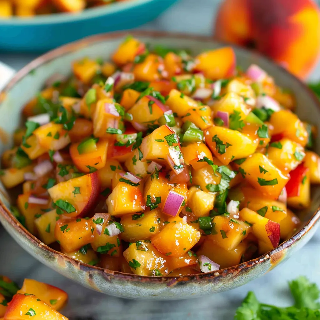 Irresistible Peach Salsa Recipe Fresh Flavorful Easy