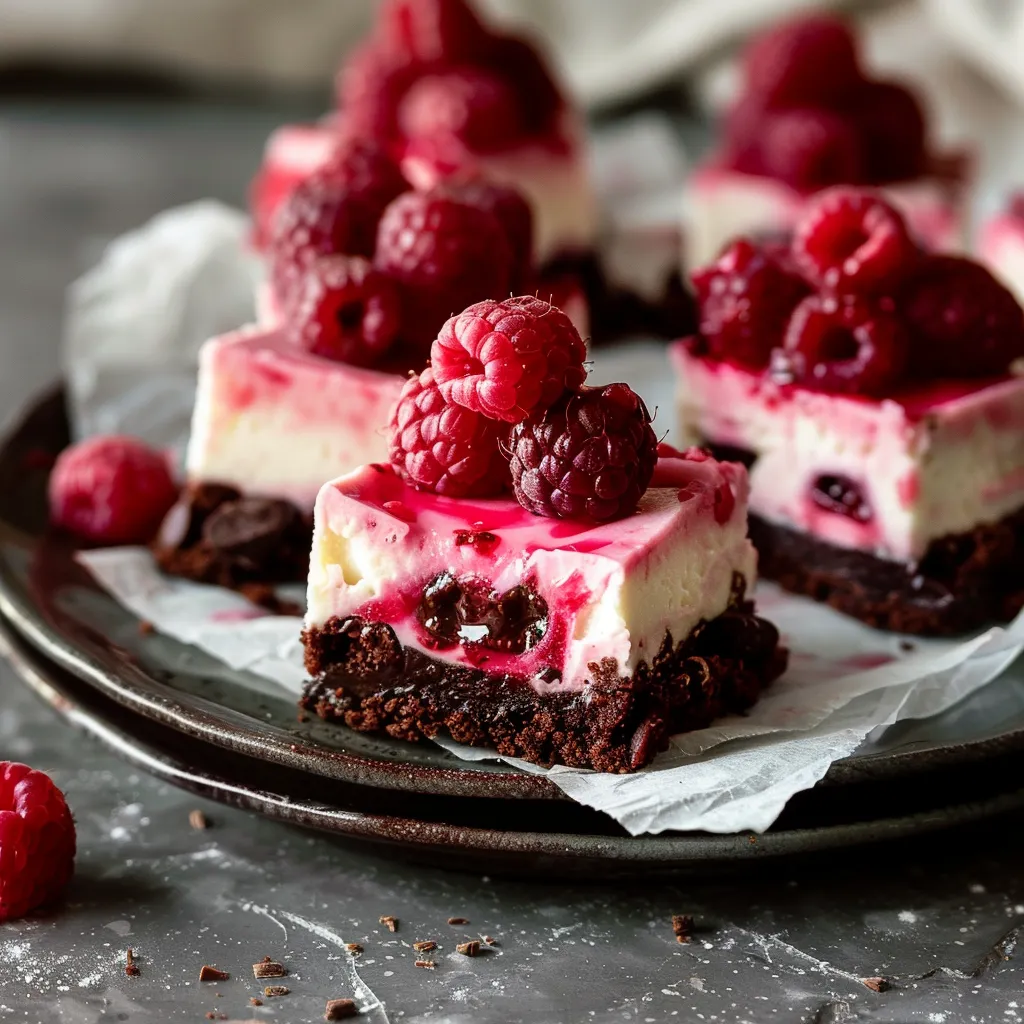 Raspberry Cheesecake Bites with Chocolate Crust