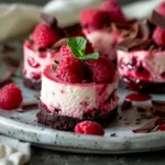 Raspberry Cheesecake Bites with Chocolate Crust