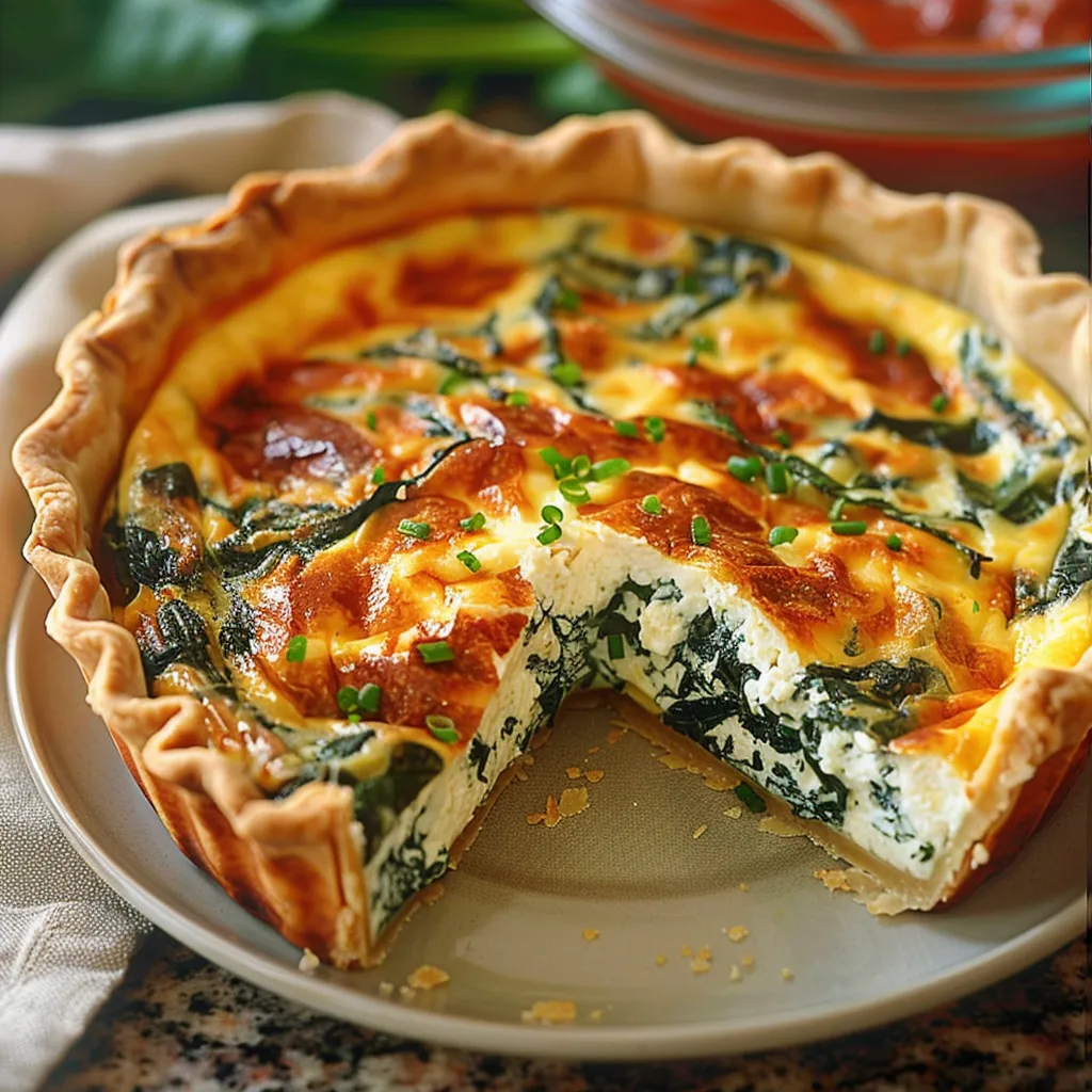 Delicious Ricotta Spinach Quiche Recipe Easy Flavorful