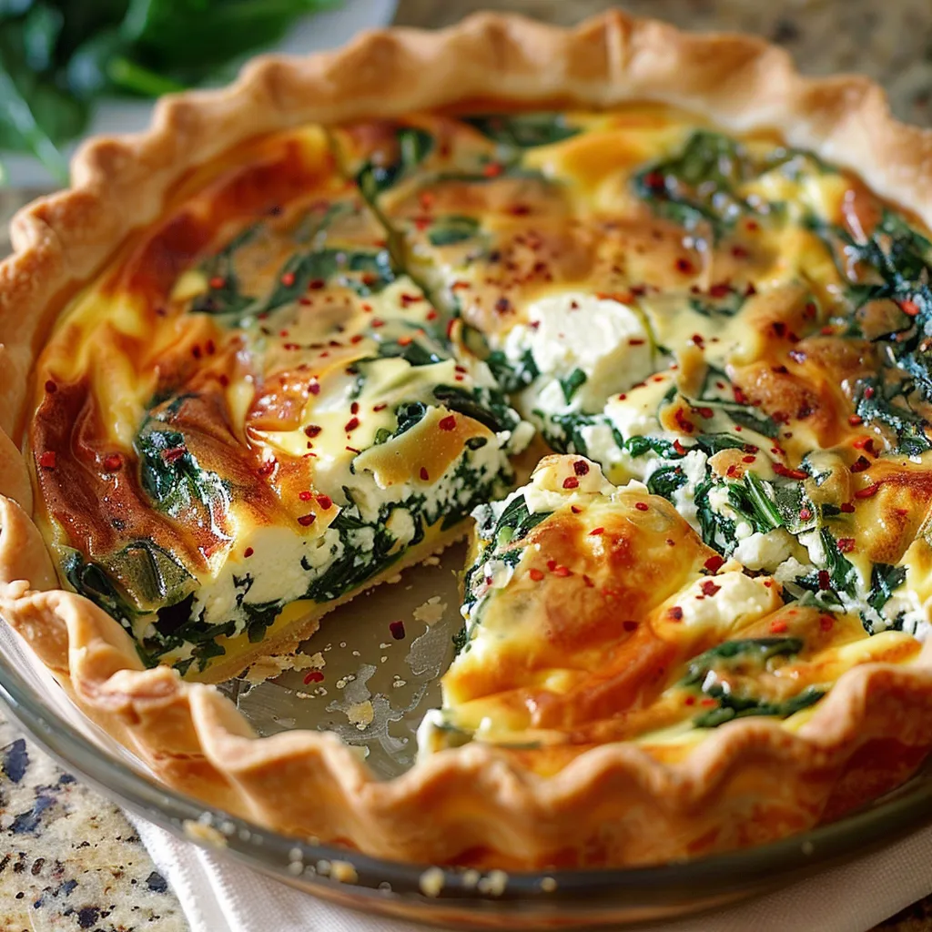 Ricotta Spinach Quiche