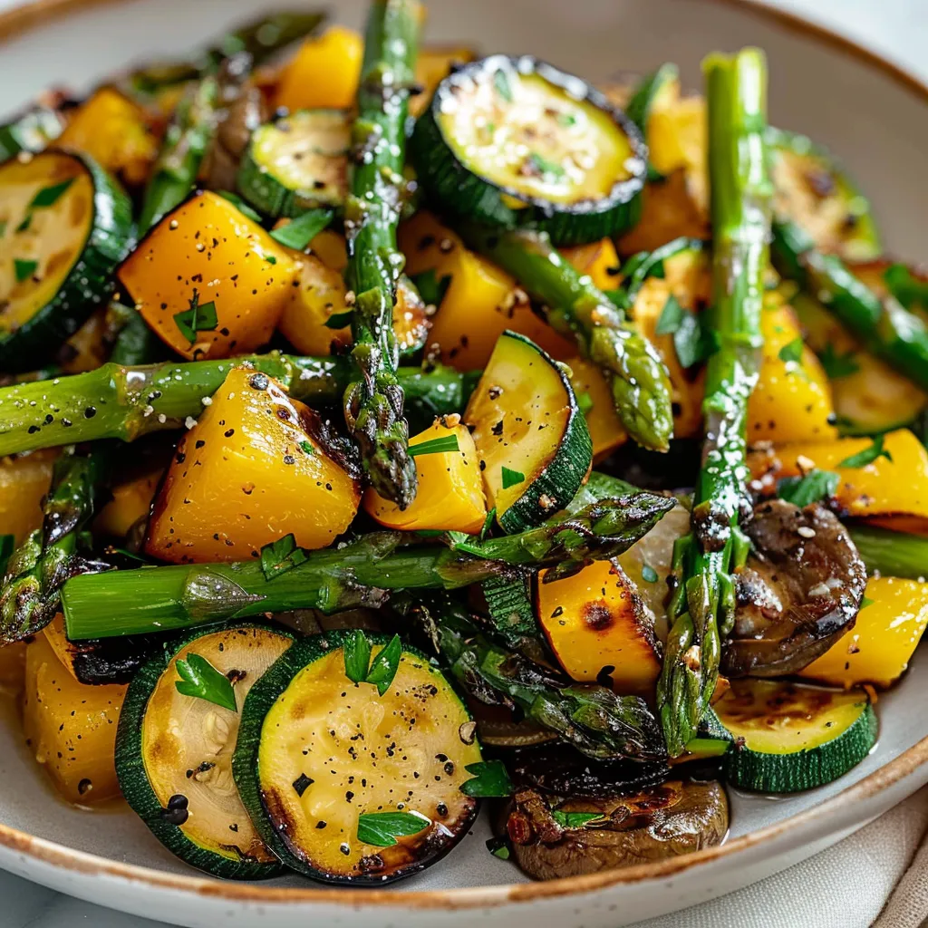 Savory Roasted Asparagus Zucchini Squash for Health Boost