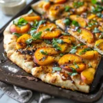 Roasted Peach Flatbread