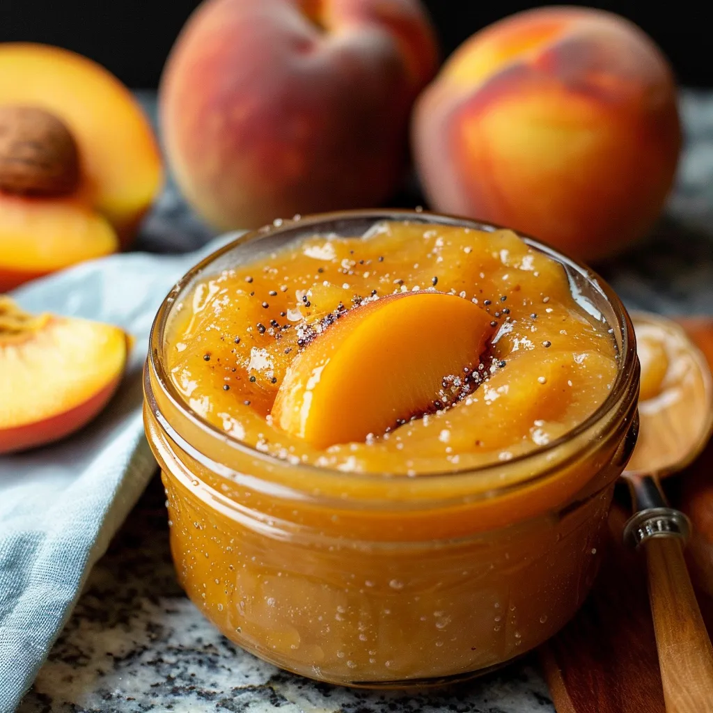 SLOW COOKER PEACH BUTTER RECIPE