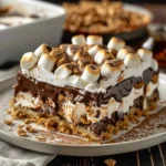 S’mores Lasagna Graham Chocolate Marshmallow