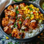 Street Corn Chicken Rice Bowl