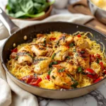 TUSCAN CHICKEN AND SPAGHETTI SQUASH
