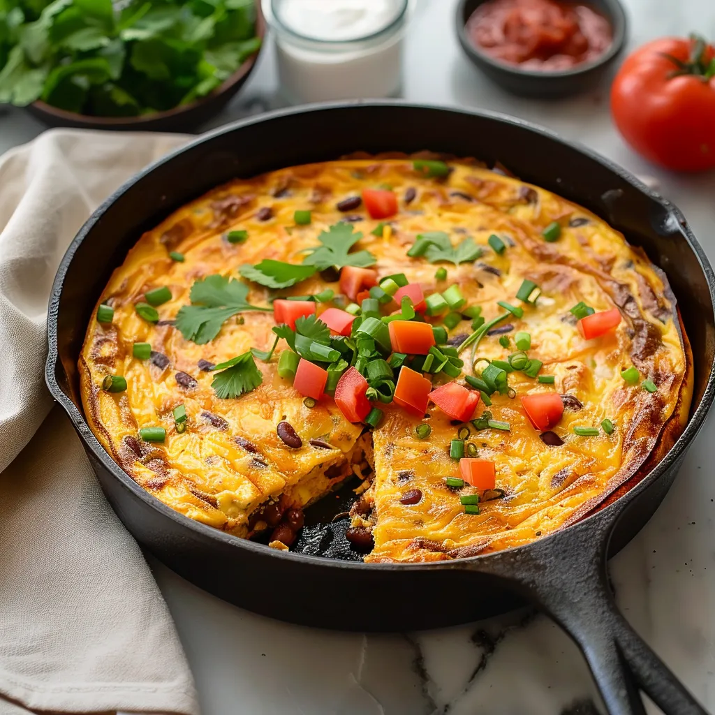 Vegetarian Black Bean Southwest Frittata