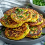 Yellow Squash Fritters Oven Baked