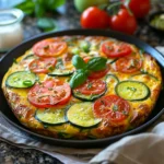 ZUCCHINI AND TOMATO FRITTATA