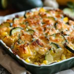 ZUCCHINI, SQUASH & CORN CASSEROLE