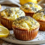 Zesty Lemon Poppy Seed Cottage Cheese Muffins