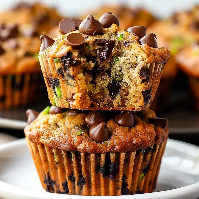 Zucchini-Chocolate Chip Muffins