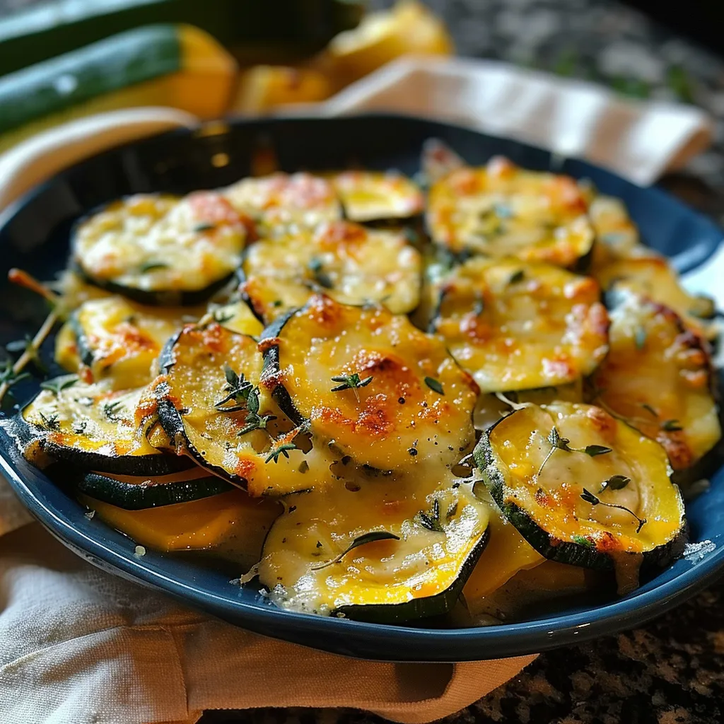 Mouthwatering Zucchini Yellow Squash Au Gratin Recipe