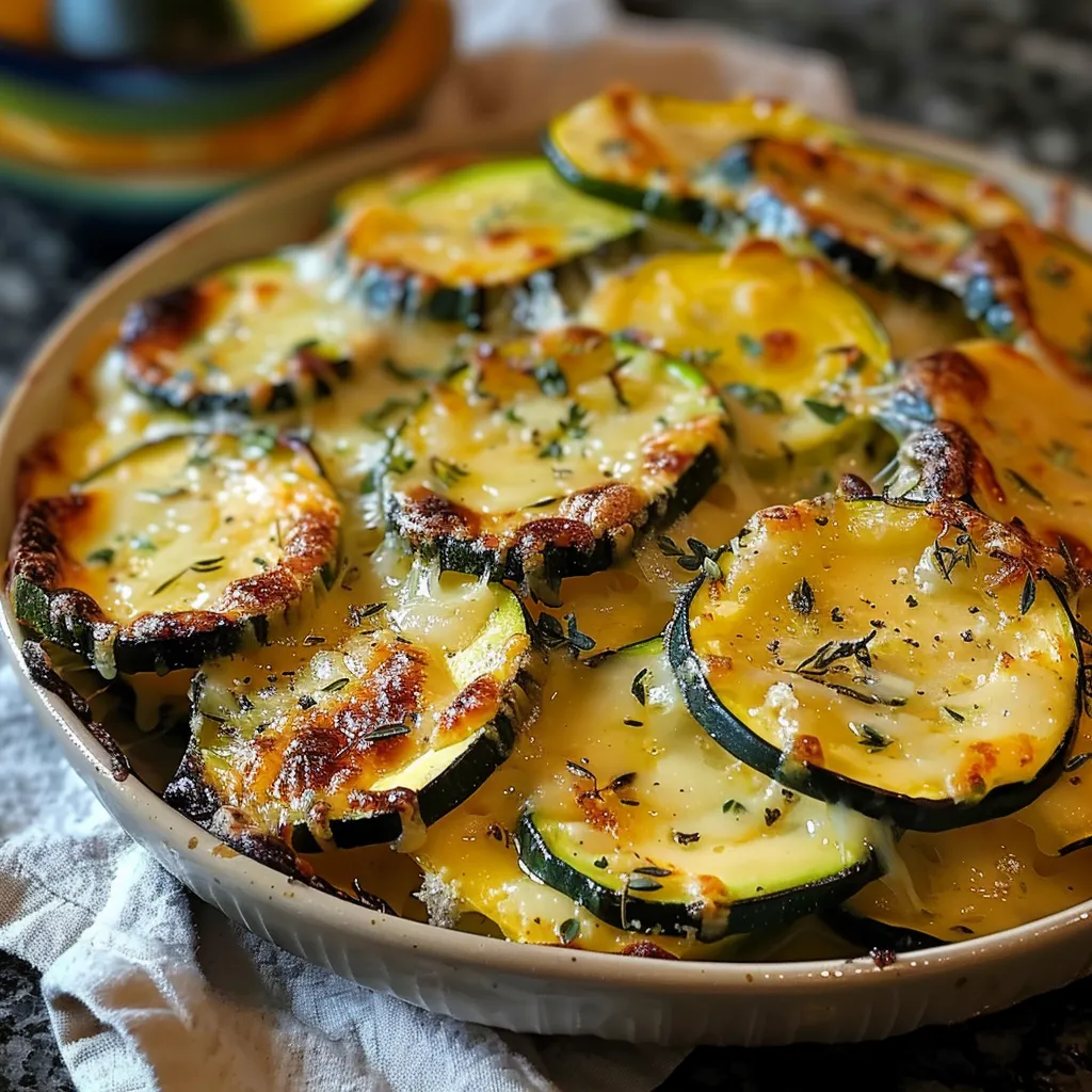 Zucchini and Yellow Squash Au Gratin
