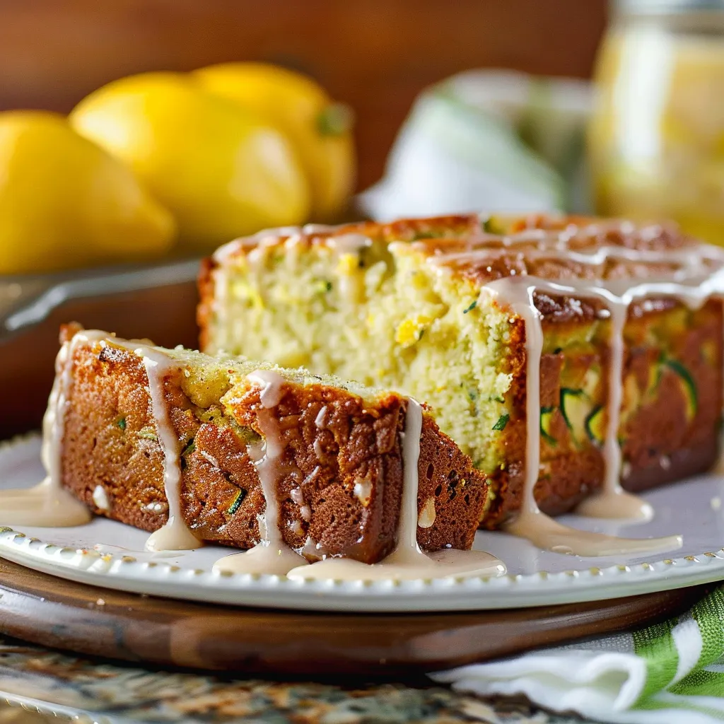 Luscious Lemon Zucchini Bread with Irresistible Glaze Recipe