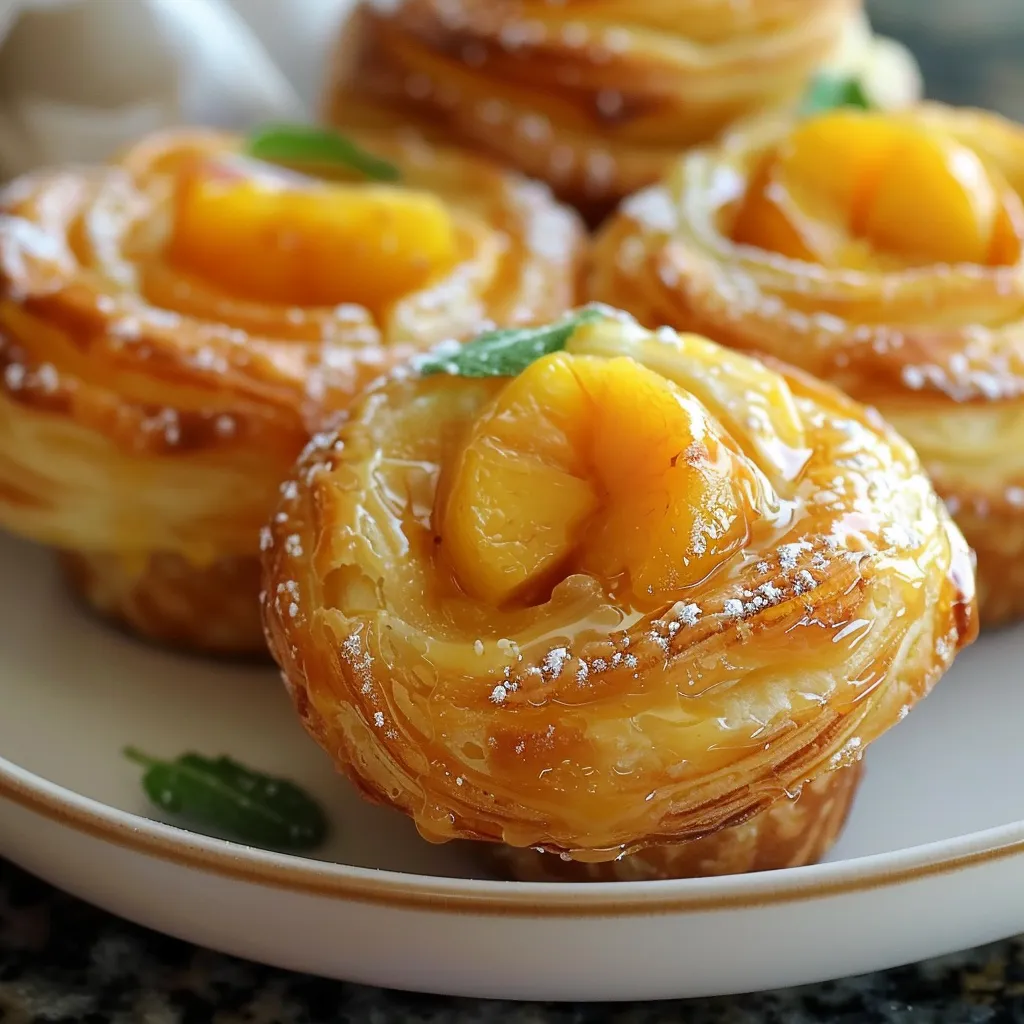 Irresistible Peach Pie Cruffins A Delightful Twist Recipe