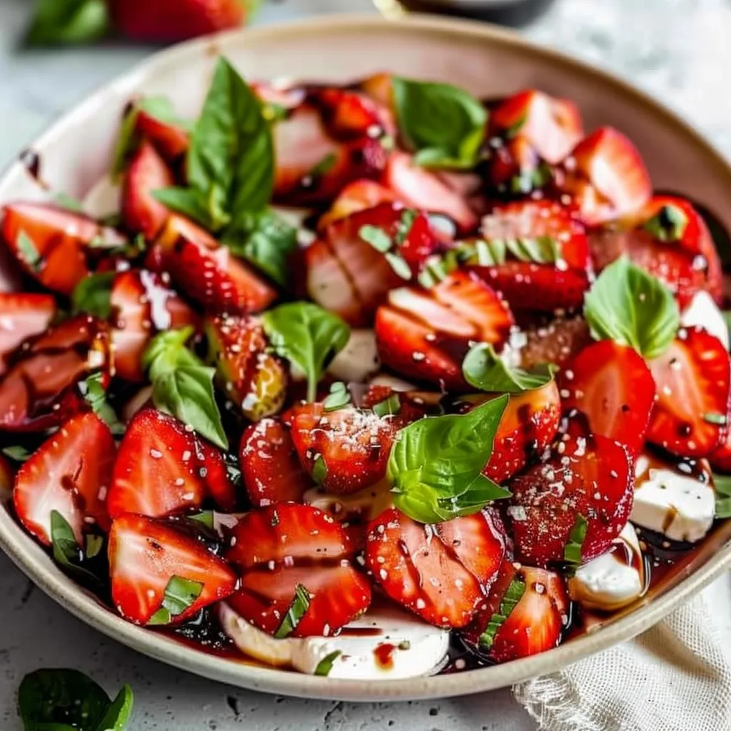Balsamic Strawberry Caprese